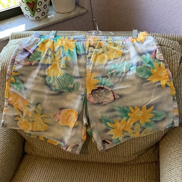 Vintage Men’s Patrick Einhorn Medium Swim Trunks Fish & Flower Design - Picture 3 of 5